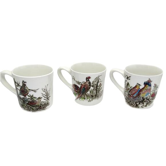 Vtg Johnson Brothers Set Of 3 Game Bird Muds Made In England - Picture 3 of 6